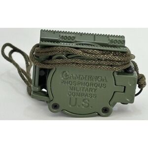 Cammenga Phosphorous US Military Compass Green Shockproof Lensatic Waterproof